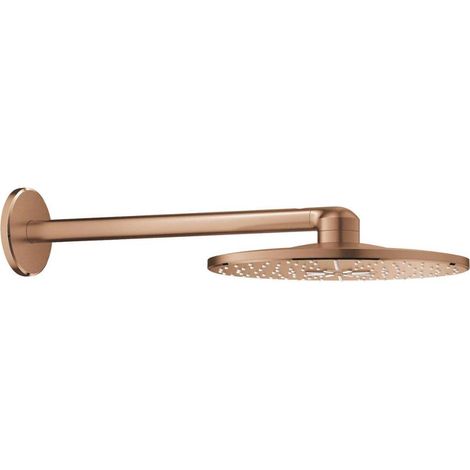 Grohe Rainshower SmartActive - Kopfbrause 310, Duscharm 43 cm, 2 Strahlarten, Warm Sunset 26475DL0