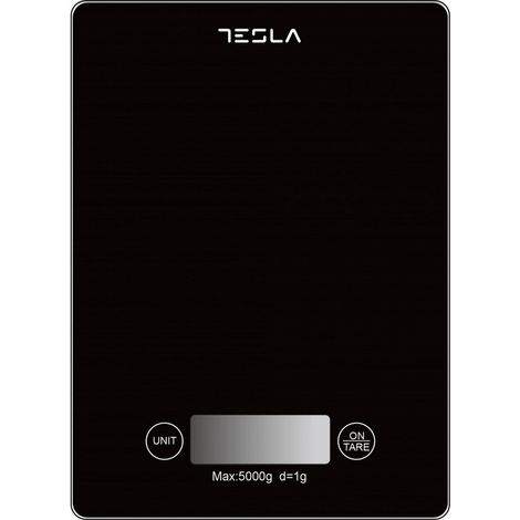 Balance de cuisine électronique 5kg/1g noir - Tesla - KS201B (1/3)