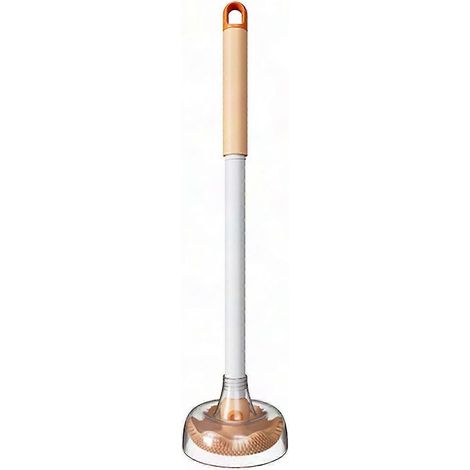 Oktopusförmige Toilettenbürste für die gründliche Reinigung, orange, Kunststoff, ohne Halterung, praktisches Badezimmeraccessoire. (1/5)