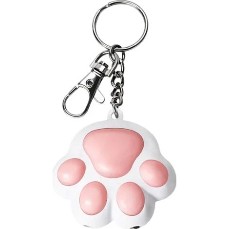 Porte-clés USB rechargeable avec de jolies pattes de chat - jouet interactif pour animaux de compagnie - un produit de divertissement multifonctionnel adapté aux chats d'intérieur