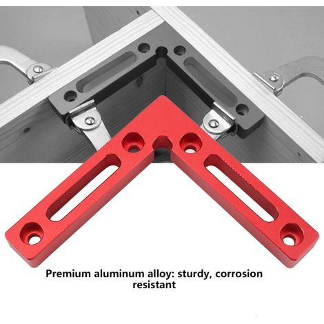 Serre-d’angle en alliage d’aluminium L à 90° pour soudage, menuiserie et bricolage sur bois ou métal (1/4)