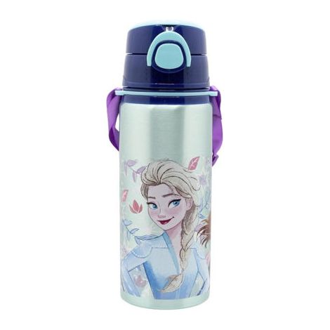 BOTELLA POP UP 730ML ALUMINIO C/CORREA FROZEN