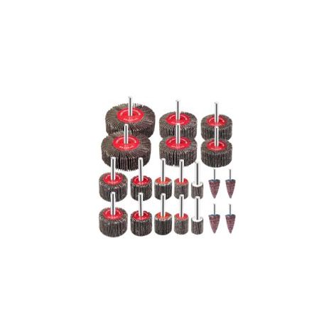 Set mit 20 Schleiflamellenscheiben 16–80 mm – Zum Schleifen und Polieren – Kompatibel mit Rotationswerkzeugen – Hochwertiges Schleifpapier – Crezuo