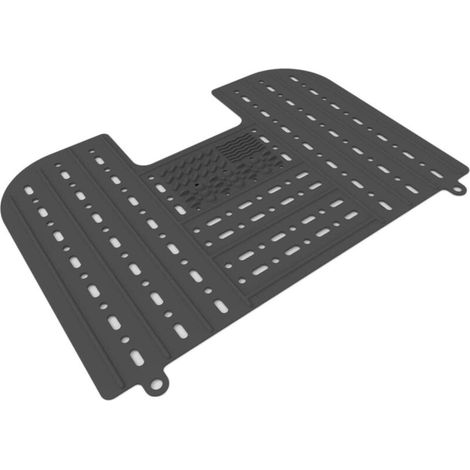 Couvercle de lavabo pliable en silicone, tapis de nettoyage pour pinceaux de maquillage, organisateur de lavabo (noir) (1/5)