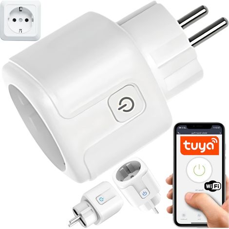 Enchufe WiFi inteligente, vatímetro inteligente Tuya, programador y temporizador (1/5)
