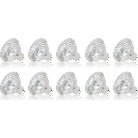 Ampoule halogène, ampoule spot MR16, ampoule 12 V 20 W, ampoule GU5.3 dimmable MR16, ampoule halogène 2 broches, lumière blanc chaud 2700 K