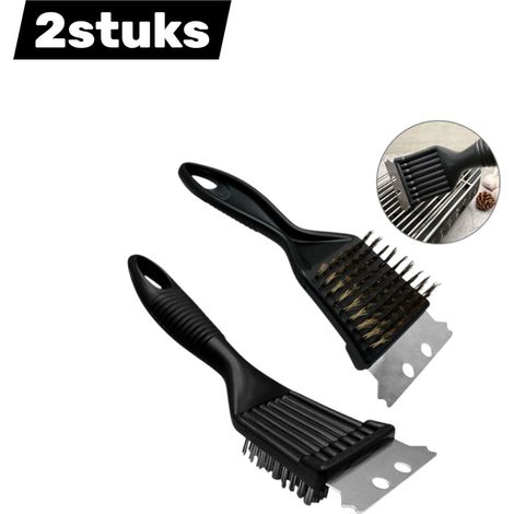 Deux morceaux de viande à griller et un barbecue fumé au bois. Idées pour barbecue et camping. Crochet inclus. Couleur : Noir. (1/5)