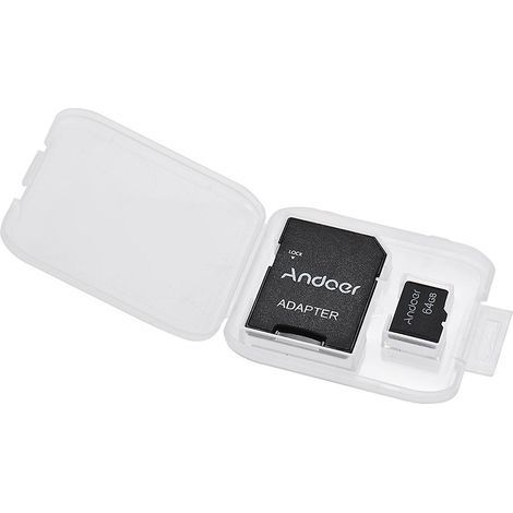 Carte mémoire TF 64 Go Classe 10 + adaptateur TF (1/5)