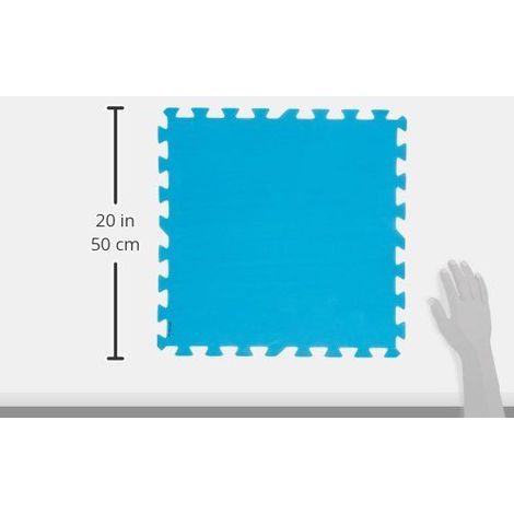 Tappeto Sotto Piscina Protezione Fondo Blu 50x50cm Conf.2 Mq Bestway 58220 (1/10)