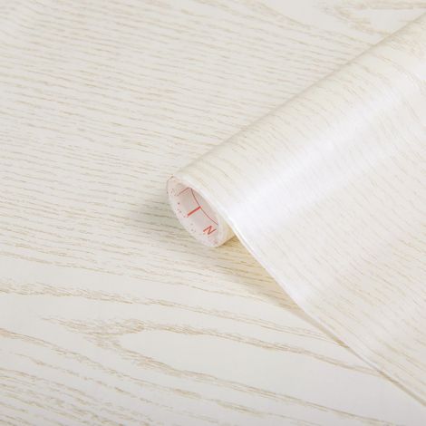 film adhésif pour meuble décoratif – Perle Blanc 90 cm x 2,1 m (1/4)