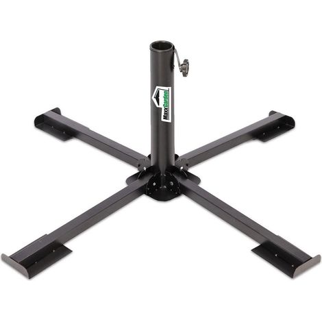 MaxxGarden Base per Ombrellone – Supporto in Ferro a Quattro Gambe Pieghevole e Regolabile – Portatile per Giardino e Campeggio – 88 x 88 x 36 cm (1/5)