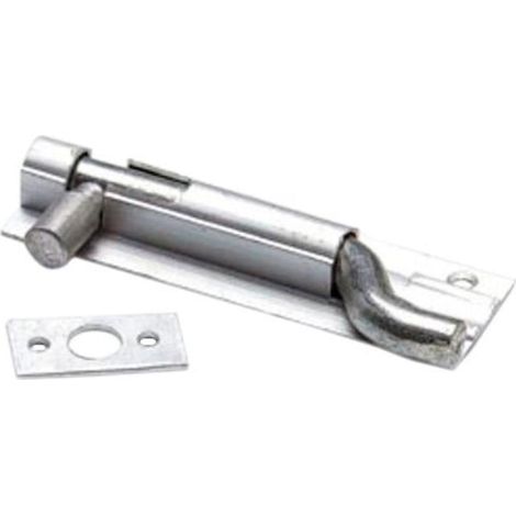 Verrou de porte coudé Aluminium, 75 mm, Set de 4 Pièces (1/2)