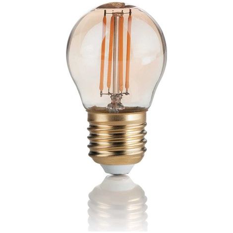 LAMPADINA ATTACCO E27 IN VETRO AMBRA SFERA 4 W 340 lm 2200 K 80 CRI 80 Ø 110 x H 170 mm (1/2)