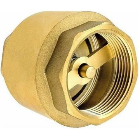 Clapet anti-retour 1/2 pouce en laiton – Résistant à la corrosion – Filetage BSP – Pour systèmes de plomberie – Écoulemen