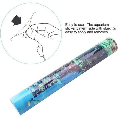 Arrière Pn immergé Poster PVC Coraux Poissons Char Mur Décoratif adhésif Image sous Marine 6130cm (1/4)