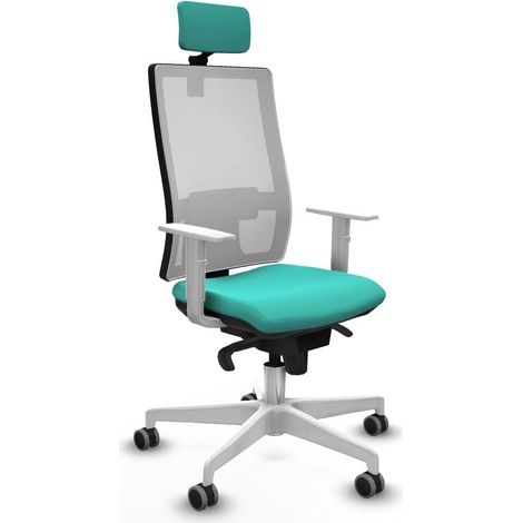 Piqueras y Crespo Chaise Ergonomique Turquoise Bureau (1/3)