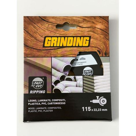 Grinding UM1663 Fast Cut Ripping Disco Multimateriale 115 mm foro 22,23 mm legno laminati plastica PVC cartongesso