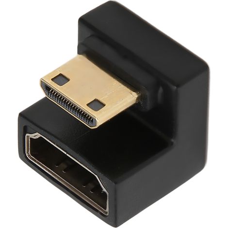 Adaptateur Mini HD vers HD en forme de U mâle-femelle 8K 60 Hz 4K 120 Hz 48 Gbit/s Convertisseur Mini HD vers HD pour PC, TV et projecteur (1/5)