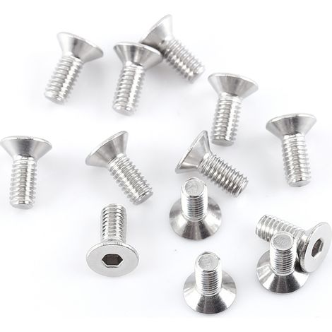 Ensemble de 250 vis, écrous et boulons hexagonaux M4 en acier inoxydable A2