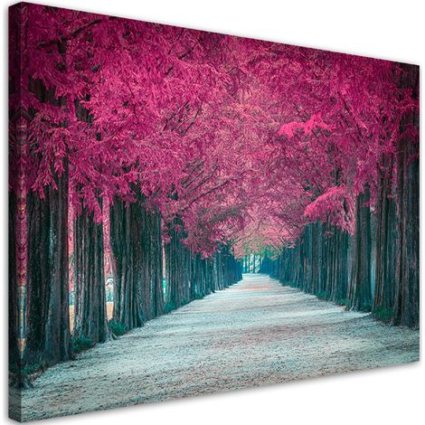 Quadro su tela, Avenue of Pink Trees - 60x40 (1/4)
