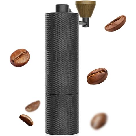 Moulin à café manuel, 25 g, noir, C2 Up, avec mouture réglable pour expresso, cafetière à piston et café filtre, idéal pour la maison, le bureau et les voyages.-AquaForge (1/4)