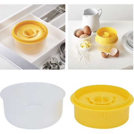 Séparateur de Jaune d'Œuf Mini, Outil de Cuisine Durable pour Pâtisserie Maison, Filtre à Blanc d'Œuf (Jaune) (1/5)