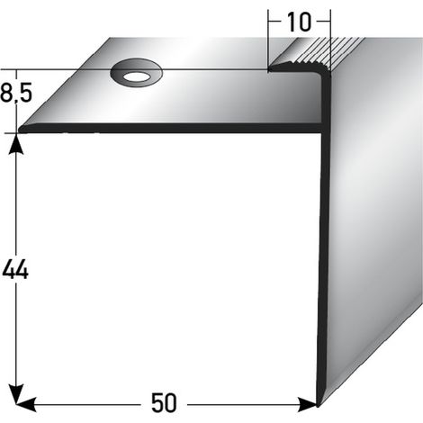 PROVISTON Einfass- & Abschlussprofil Aluminium 10 x 8.5 x 1000 mm Bronze Dunkel Einschubprofil Abschlussleiste Bodenprofil (1/2)