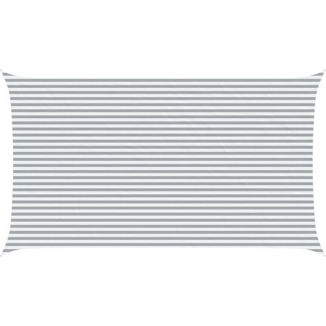 Toldo Vela de Sombra Gris claro y . 7 x 4 m vidaXL