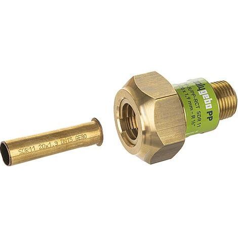 Raccord de serrage Polygebo PP A 25 x 2,3 mm - DN20(3/4’’)
