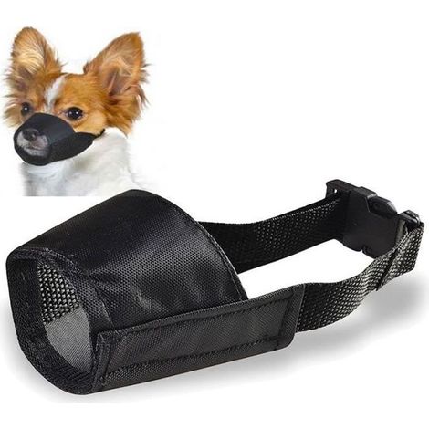 INSTEN Muselière en Nylon noir résistant Ajustable Réglable Pour Chien Tour de Museau 11,94 cm, Longueur Supérieure: 4,32 cm, Lon...-Ywey (1/4)