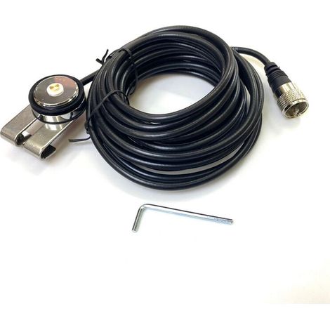 N-2 5M NMO Vers PL259 RG-58 Cable Coaxial Cable D'Antenne Support NMO pour Voiture Camion Radio Amateur Cable D'Antenne Autoradio Mobile