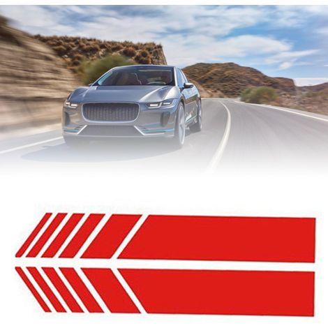 Aufkleber, Streifen und Abziehbilder für Auto-Rückspiegel (Paar, Muster nicht verfügbar) (exklusiv in Mexiko erhältlich) Rot (Paar) (1/5)