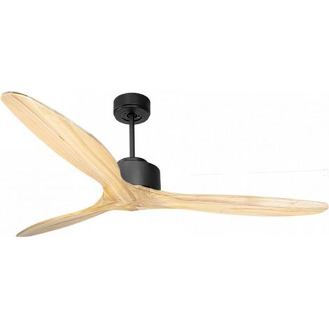 Modulo de KlassFan - Super destratificateur et ventilateur DC 166 cm Gris basalte pales bois clair sans Lumière  30 à 60 m²