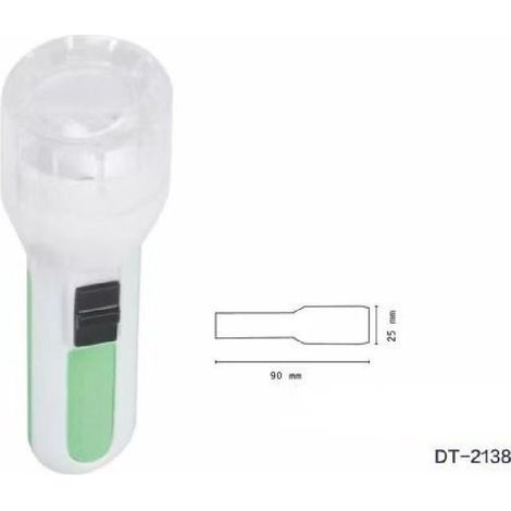 Wisdom - Set 4 Pezzi Mini Torcia Led Smd Tascabile Portatile Resistente Campeggio Dt-2138 - (1/4)