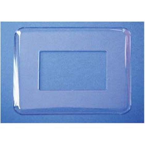 25PZ PLACCA SOTTOINTERRUTTORE TRASPARENTE