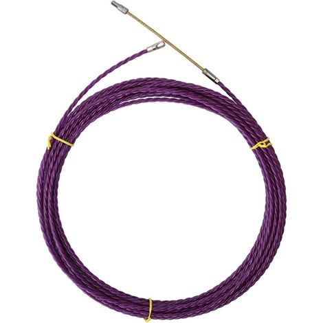 Tire Fils Electrique 30M 6MM avec 2 Ressorts de Traction,Flexible and Lightweight Aiguille Electricien,Tire câble pour la Pose de Câbles (1/5)