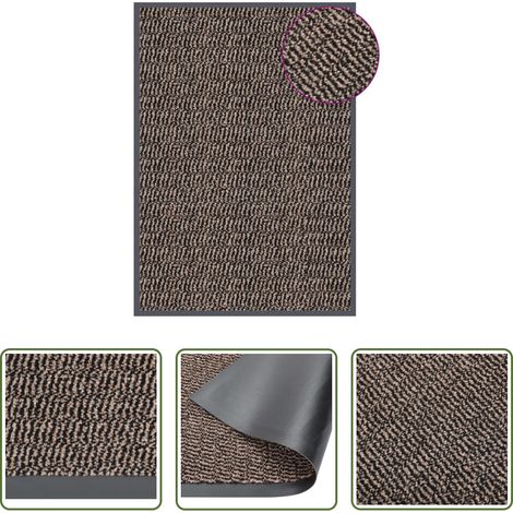 Tapis de porte - Paillasson touffeté 40x60 cm Marron foncé (1/5)