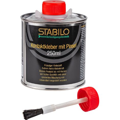 Stabilo Kontaktkleber mit Pinsel 250ml Kraftkleber Kleber mit extrem hoher Klebekraft (1/3)
