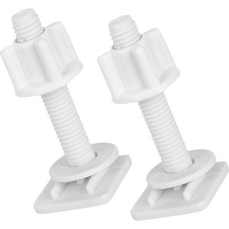 Kit de Vis Boulon pour Abattant Wc, 2pcs, Fixation en Abs (1/5)