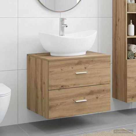 Set di mobili per il bagno Rovere Artigianale vidaXL (1/5)