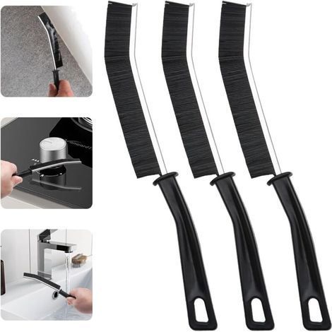 Lot de 3 Brosses de Nettoyage à Poils Durs – Brosse à Joints Carrelage, Idéal pour Salle de Bain, Cuisine, Toilettes, Évier, Douche et Sols (1/5)