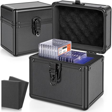 Boîte de Rangement pour Cartes Sportives Évaluées - Compatible avec les Plaquettes PSA/GMA/CSG/SGC/HGA, Étui pour Porte-Cartes Top Loader pour Cartes de Baseball et de Football (1/5)