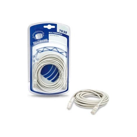 nuovaVideosuono 70/35 Netzwerkkabel Weiß 5 m Cat5