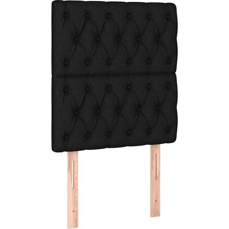 Maison Exclusive - Testiera 2 pz Nera 80 x 7 x 78/88 cm in Tessuto (1/5)