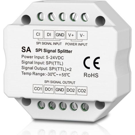 Splitter De Señal RGB / RGBW - SPI - 5-24VDC