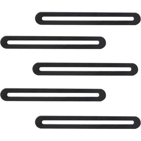 5 Pieces Perforated Plate Brackets Adjustable Stainless Steel Flat Connectors, Metal Reinforcement Plate, for Repairing and Repairing Wood, Furniture (1/4)