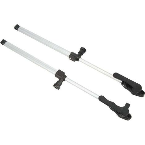 Amortisseur de fenêtre de Caravane, Alliage d'aluminium 310-435 mm 1 Paire de tiges de Support de fenêtre de Camping-Car pour remorques de Camping-Car