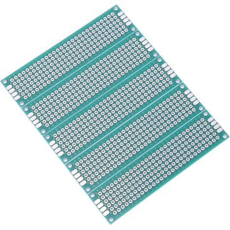10 plaques d'essai universelles double face 2x8cm étamées pour prototypes (1/5)