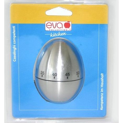 Eva Timer da Cucina in Acciaio Inox Uovo