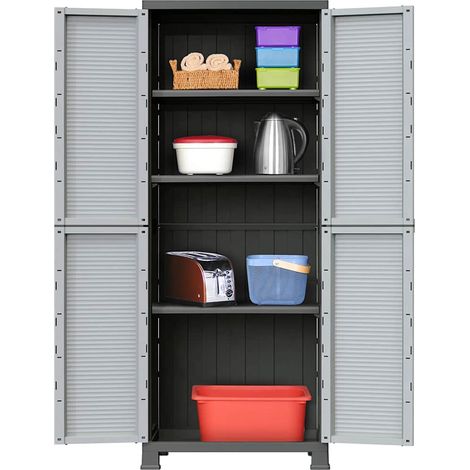 vidaXL Armadietto in Plastica 68x39x171,5 cm
